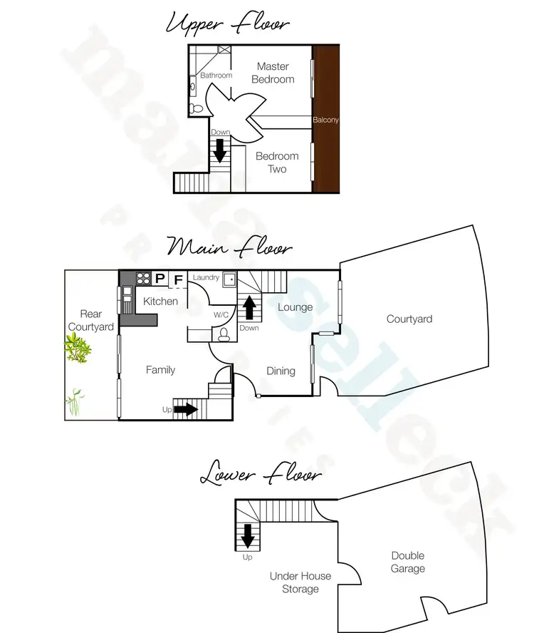 Floorplan of Homely townhouse listing, 13/44 Medworth Crescent, Lyneham ACT 2602
