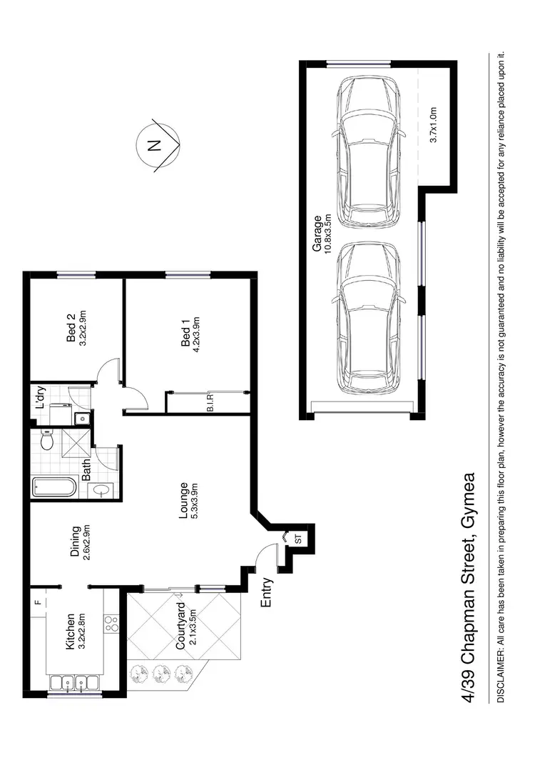 Floorplan of Homely unit listing, 4/39 Chapman Street, Gymea NSW 2227