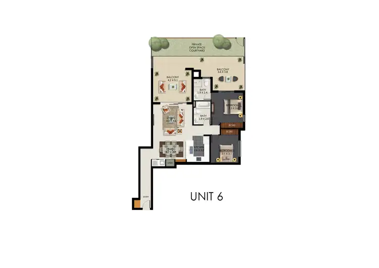 Floorplan of Homely apartment listing, 6/11 Adelaide Street, Carina QLD 4152