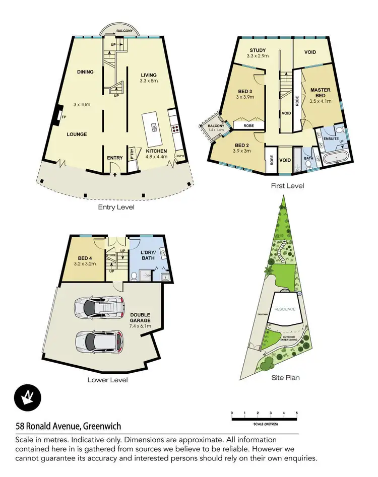 Floorplan of Homely house listing, 58 Ronald Avenue, Greenwich NSW 2065