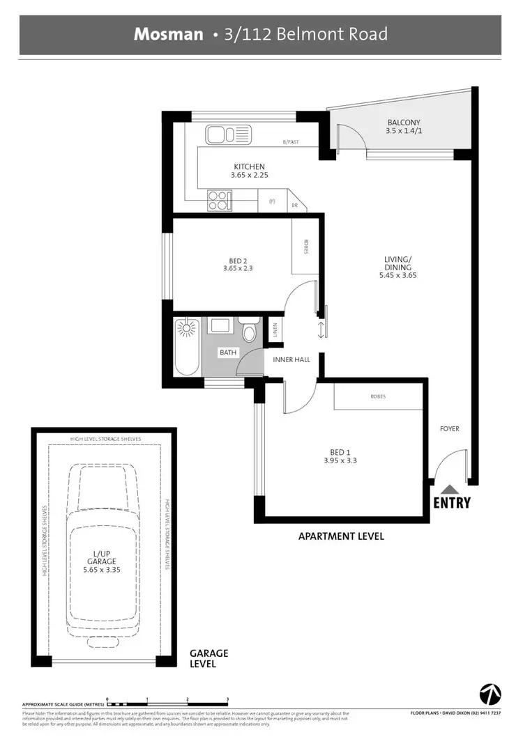 Floorplan of Homely apartment listing, 3/112 Belmont Road, Mosman NSW 2088