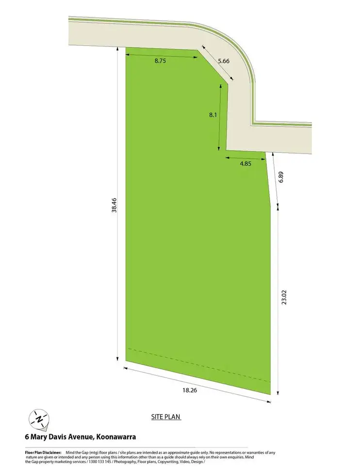 Floorplan of Homely land listing, 6 Mary Davis Avenue, Koonawarra NSW 2530
