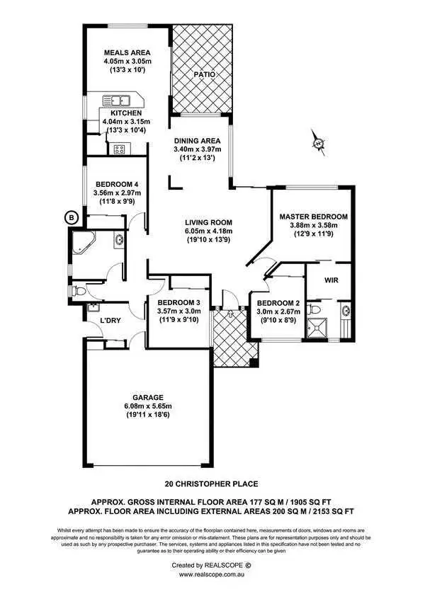 Floorplan of Homely house listing, 20 Christopher Place, Sinnamon Park QLD 4073