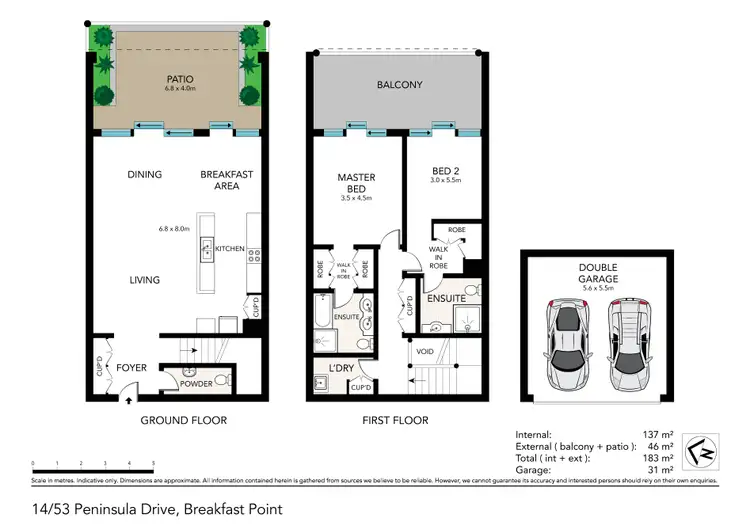 Floorplan of Homely apartment listing, 14/53 Peninsula Drive, Breakfast Point NSW 2137