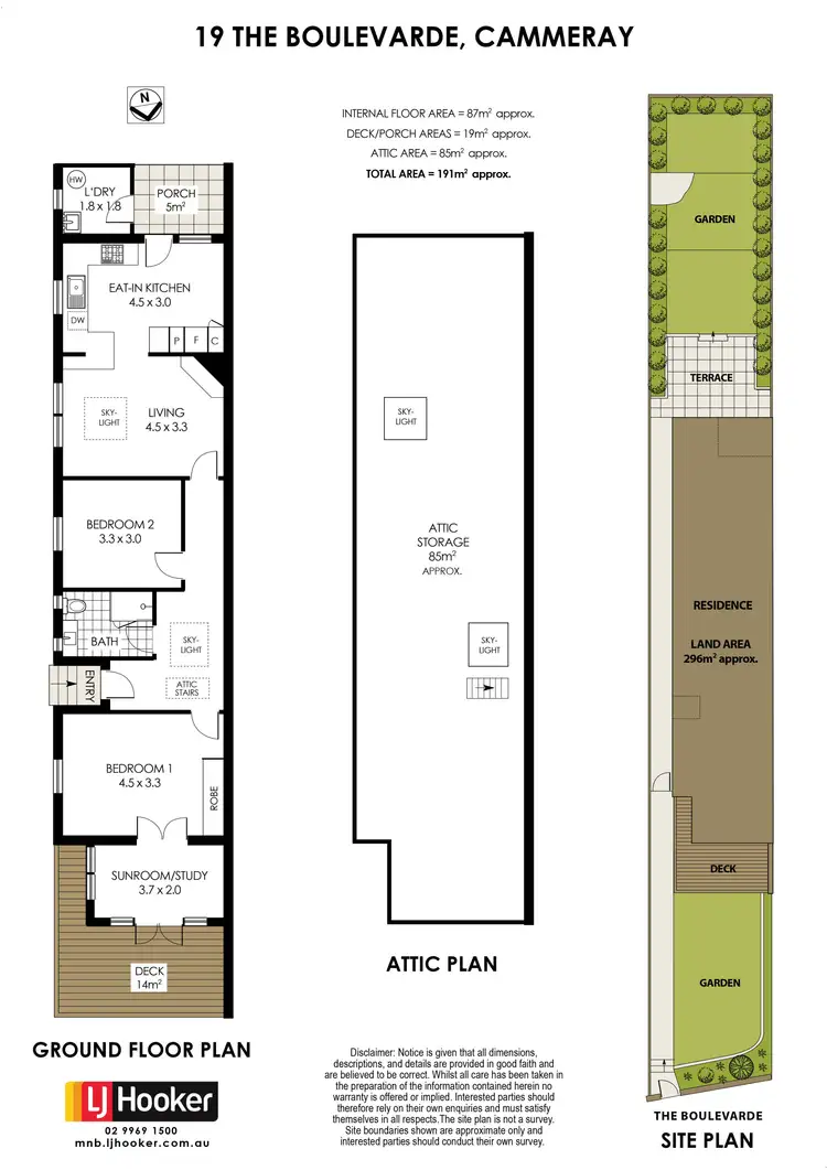 Floorplan of Homely semi-detached listing, 19 The Boulevarde, Cammeray NSW 2062