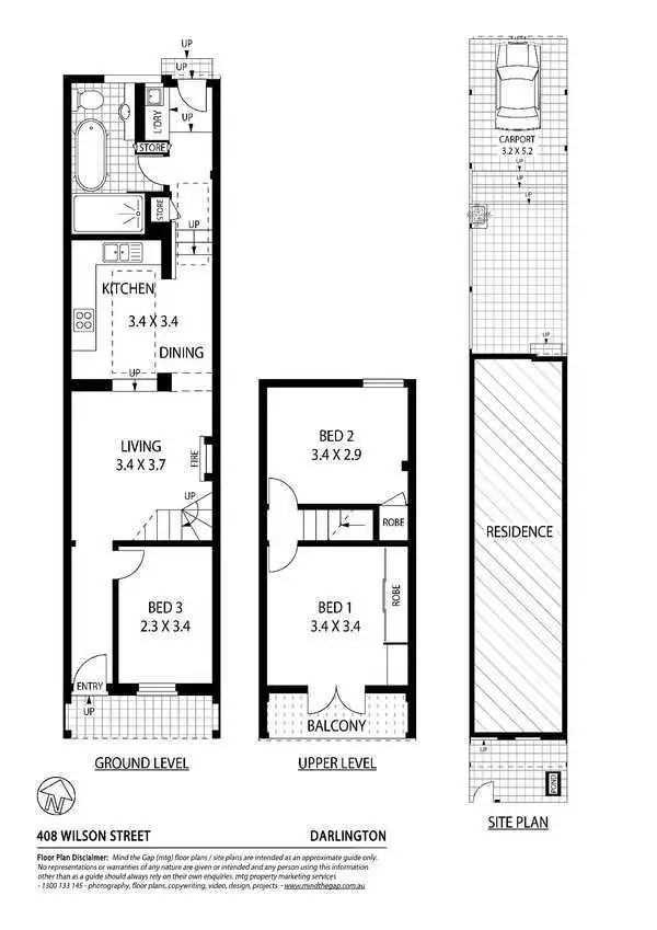 Floorplan of Homely house listing, 408 Wilson Street, Darlington NSW 2008