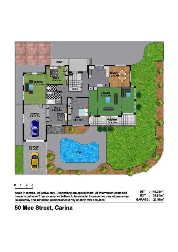 Floorplan of Homely house listing, 50 Mee Street, Carina QLD 4152