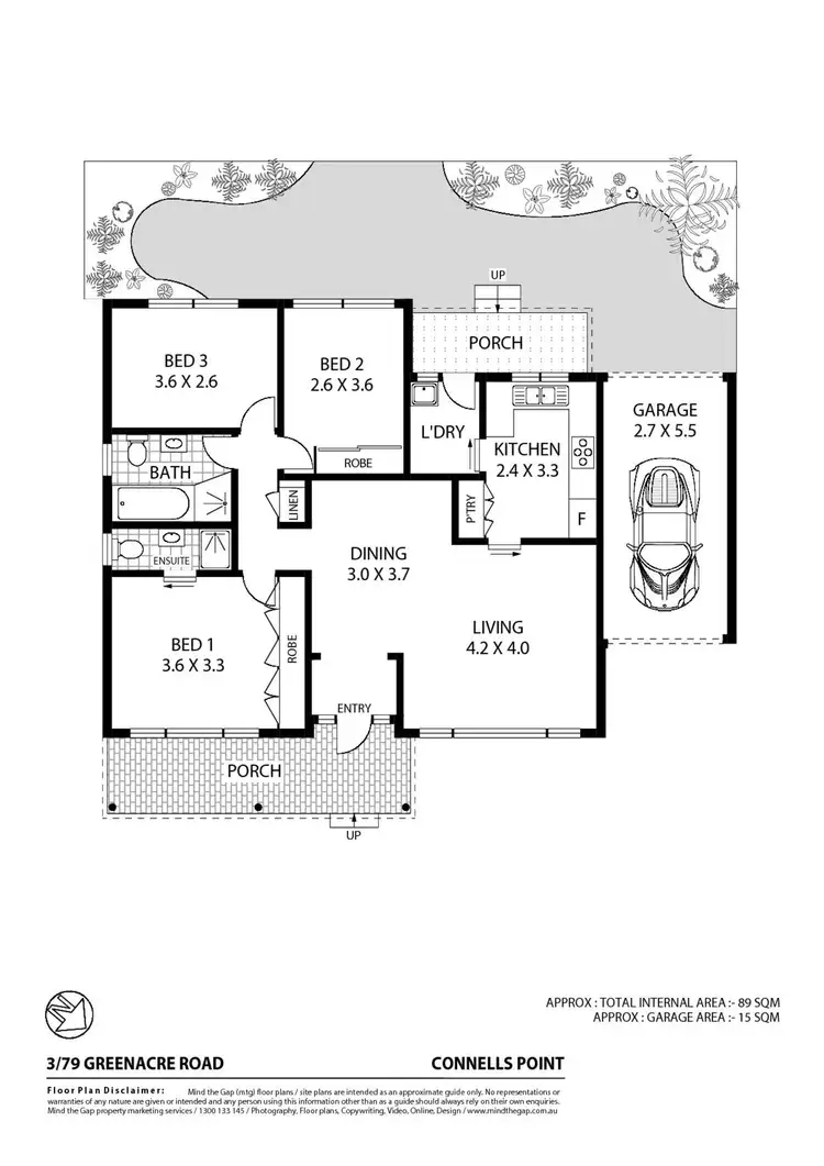 Floorplan of Homely villa listing, 3/79 Greenacre Road, Connells Point NSW 2221