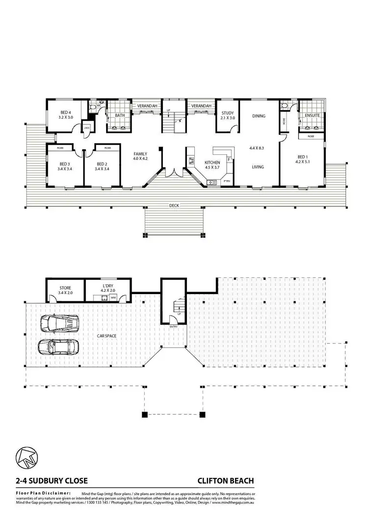 Floorplan of Homely house listing, 2 - 4 Sudbury Close, Clifton Beach QLD 4879