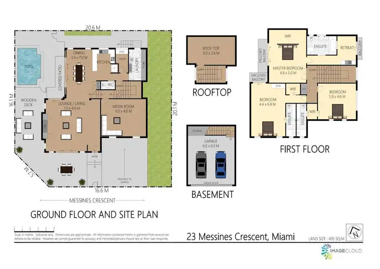 Floorplan of Homely house listing, 23 Messines Crescent, Miami QLD 4220