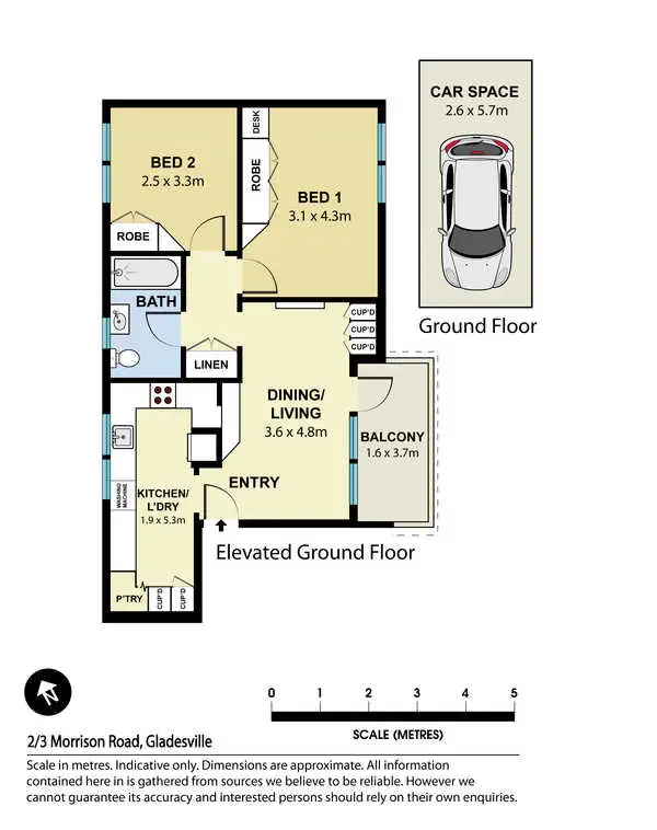Floorplan of Homely unit listing, Unit 2/3 Morrison Road, Gladesville NSW 2111