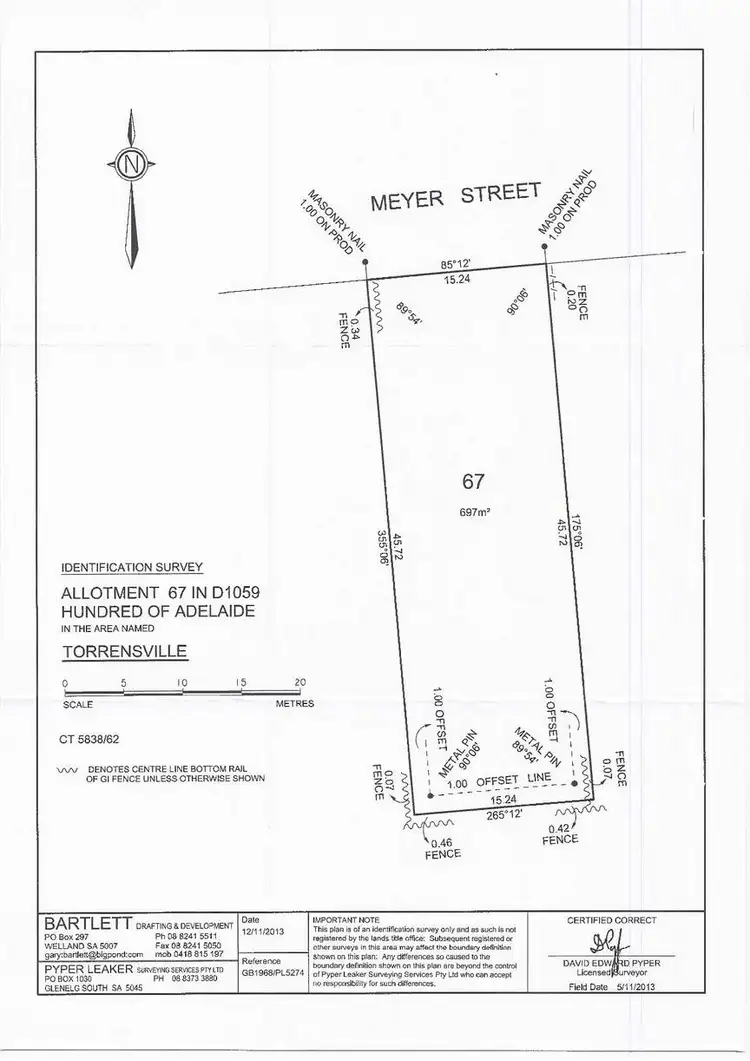 Floorplan of Homely land listing, 67 Meyer Street, Torrensville SA 5031