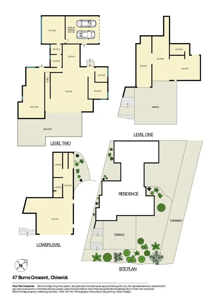 Floorplan of Homely house listing, 47 Burns Crescent, Chiswick NSW 2046