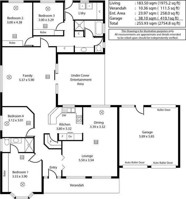 Floorplan of Homely house listing, 4 Addolorata Court, Highbury SA 5089