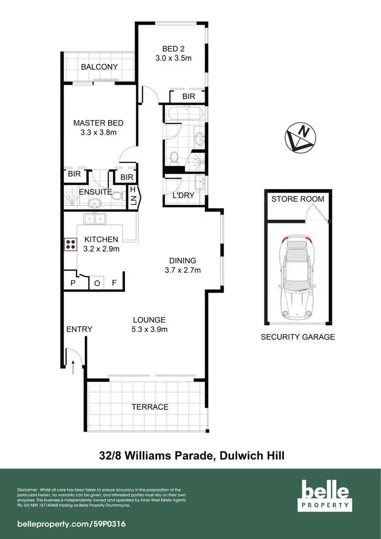 Floorplan of Homely unit listing, 32/8 Williams Parade, Dulwich Hill NSW 2203