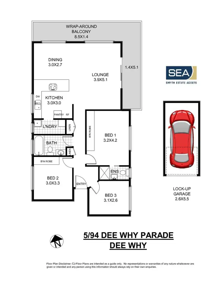 Floorplan of Homely apartment listing, 5/94 Dee Why Parade, Dee Why NSW 2099