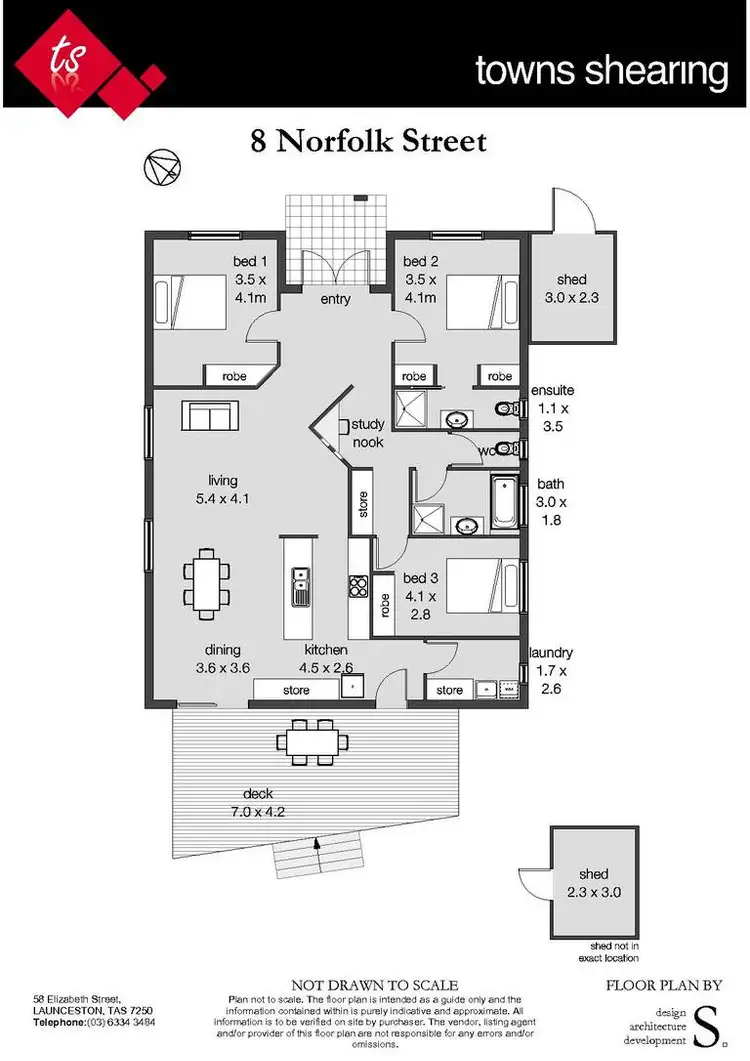 Floorplan of Homely house listing, 8 Norfolk Street, St Leonards TAS 7250