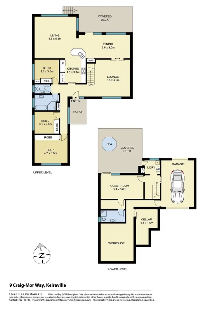Floorplan of Homely house listing, 9 Craig-Mor Way, Keiraville NSW 2500
