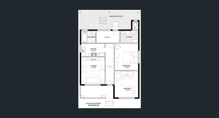 Floorplan of Homely house listing, 14 Hyland Street, Bassendean WA 6054
