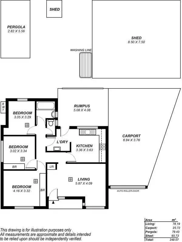 Floorplan of Homely house listing, 13 Brown Street, Northfield SA 5085