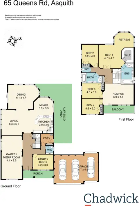 Floorplan of Homely house listing, 65 Queens Road, Asquith NSW 2077