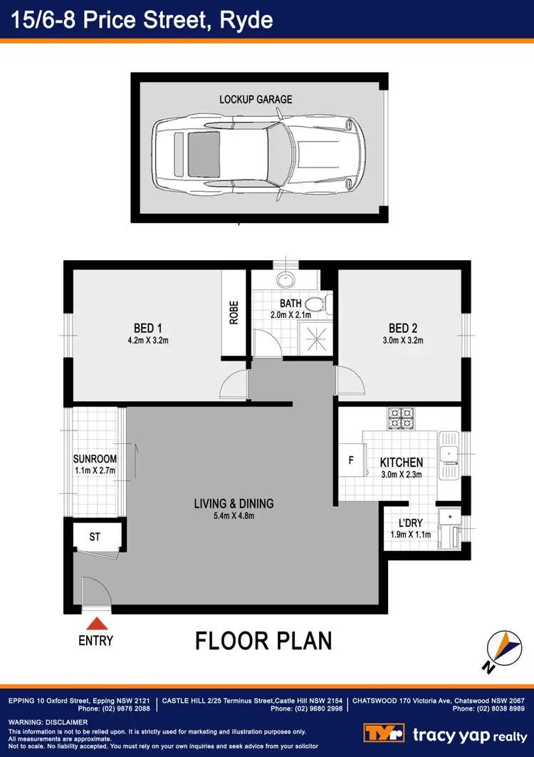 Floorplan of Homely apartment listing, 15/6-8 Price Street, Ryde NSW 2112