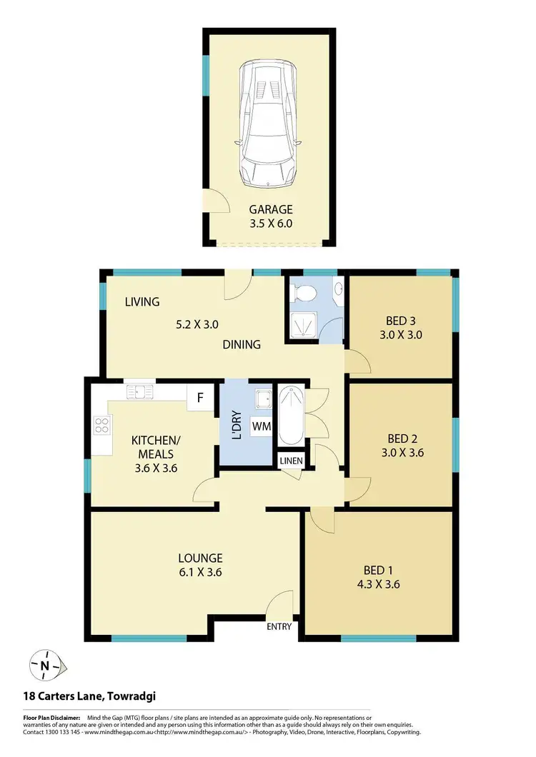 Floorplan of Homely house listing, 18 Carters Lane, Towradgi NSW 2518
