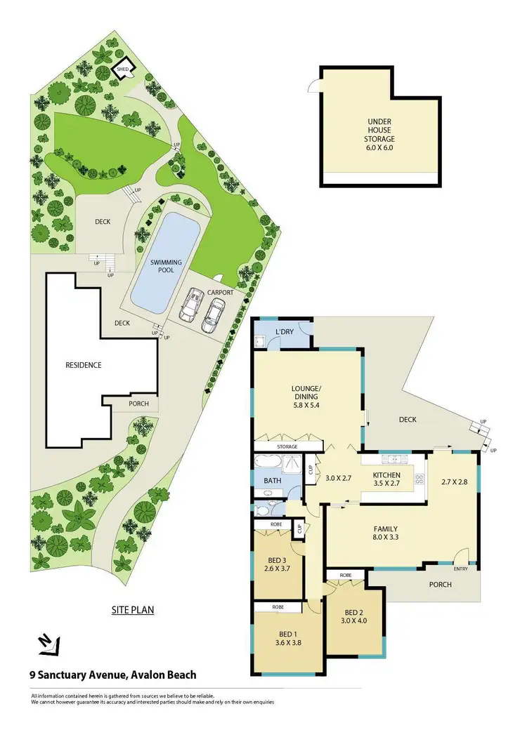 Floorplan of Homely house listing, 9 Sanctuary Avenue, Avalon Beach NSW 2107