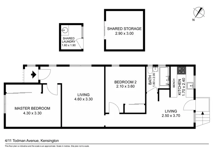 Floorplan of Homely apartment listing, 4/11 Todman Avenue, Kensington NSW 2033