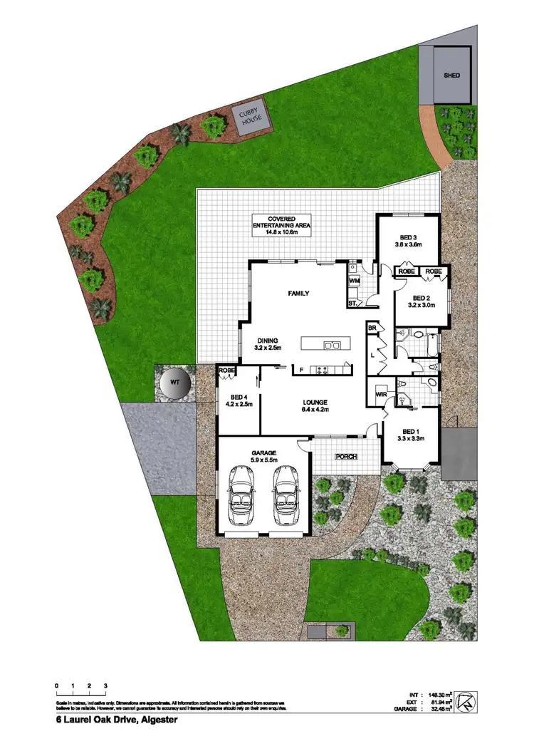 Floorplan of Homely house listing, 6 Laurel Oak Drive, Algester QLD 4115