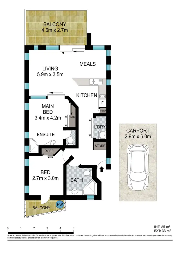 Floorplan of Homely apartment listing, 10/3 Cedarwood Court, Casuarina NSW 2487