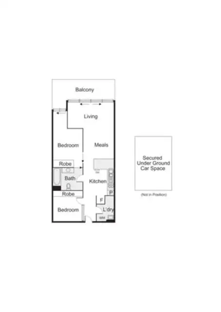 Floorplan of Homely apartment listing, 304/54 Nott Street, Port Melbourne VIC 3207