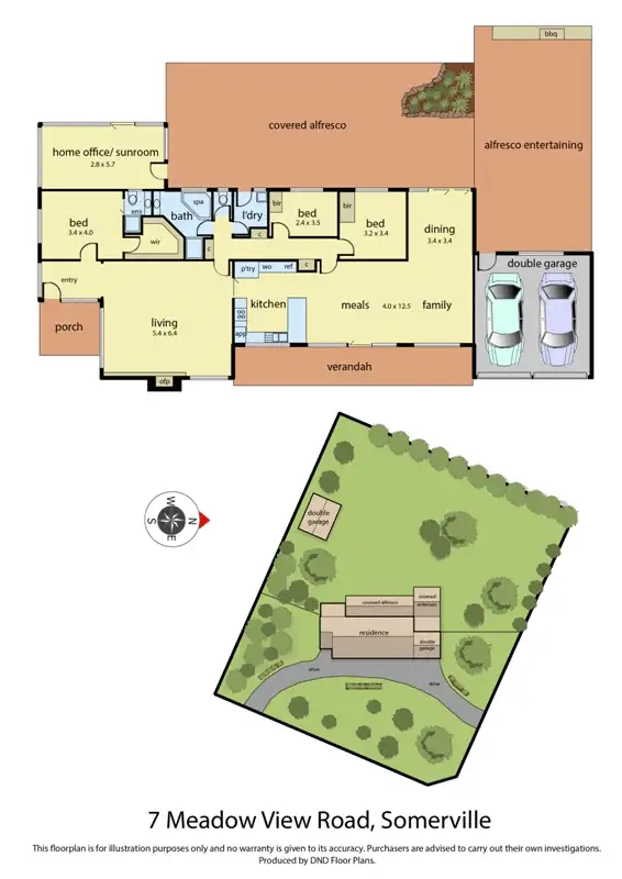 Floorplan of Homely house listing, 7 Meadow View Road, Somerville VIC 3912