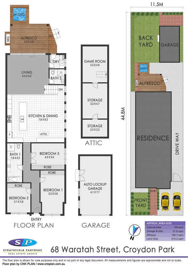 Floorplan of Homely house listing, 68 Waratah Street, Croydon Park NSW 2133