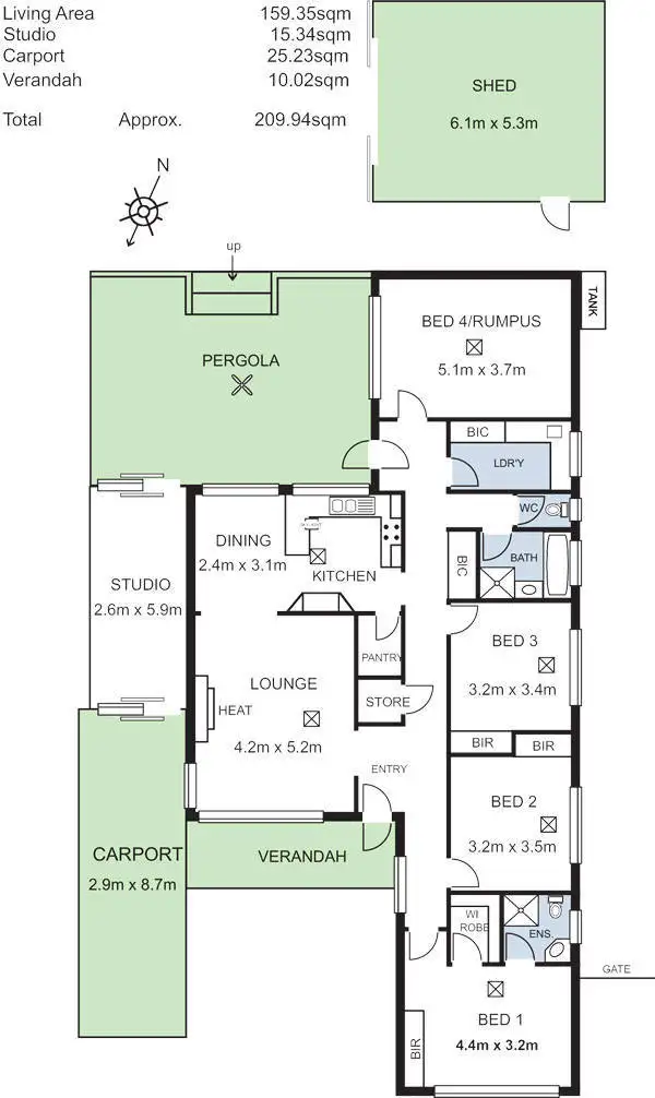 Floorplan of Homely house listing, 6 Willow Court, Manningham SA 5086
