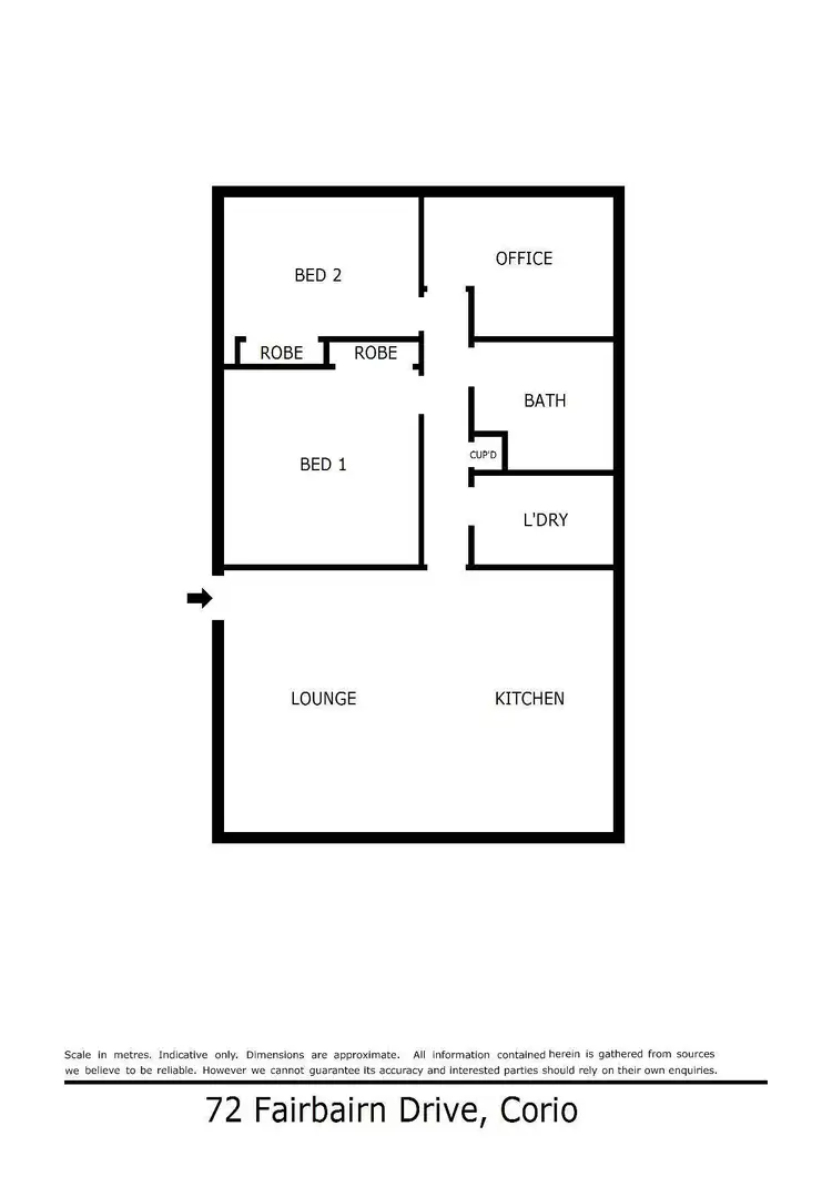 Floorplan of Homely house listing, 72 Fairbairn Drive, Corio VIC 3214
