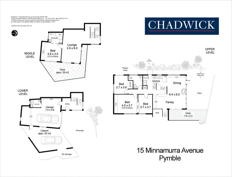 Floorplan of Homely house listing, 15 Minnamurra Avenue, Pymble NSW 2073
