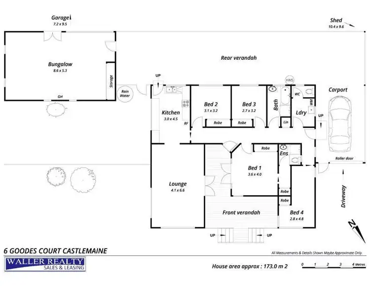 Floorplan of Homely house listing, 6 Goodes Court, Castlemaine VIC 3450