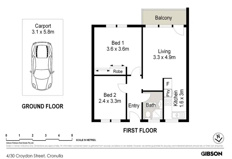Floorplan of Homely apartment listing, 4/30 Croydon Street, Cronulla NSW 2230