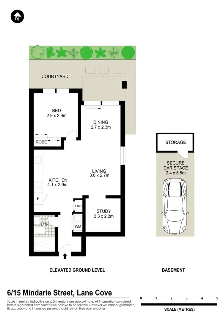 Floorplan of Homely apartment listing, 6/15 Mindarie Street, Lane Cove NSW 2066
