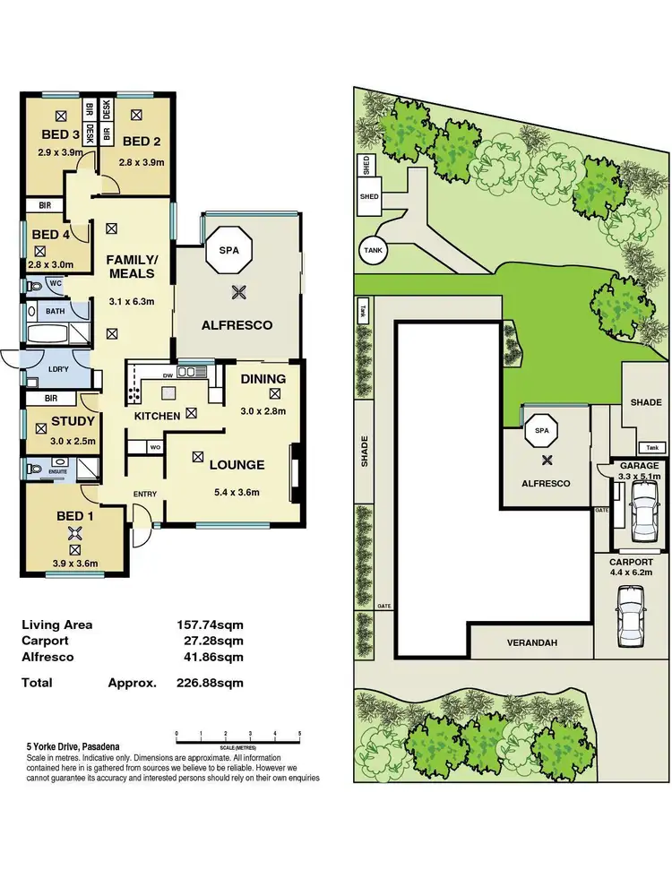 Floorplan of Homely house listing, 5 Yorke Drive, Pasadena SA 5042