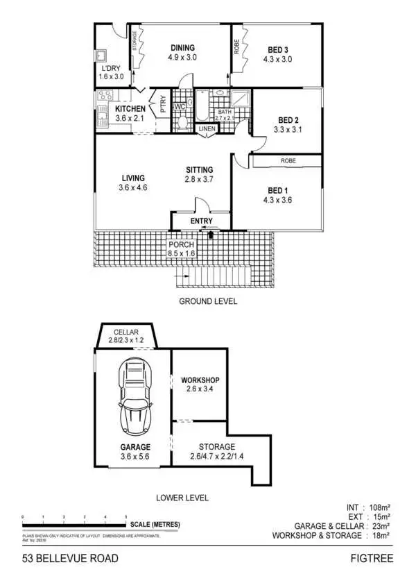 Floorplan of Homely house listing, 53 Bellevue Road, Figtree NSW 2525