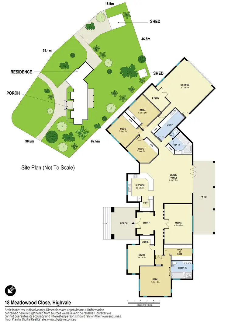 Floorplan of Homely house listing, 18 Meadowood Close, Highvale QLD 4520