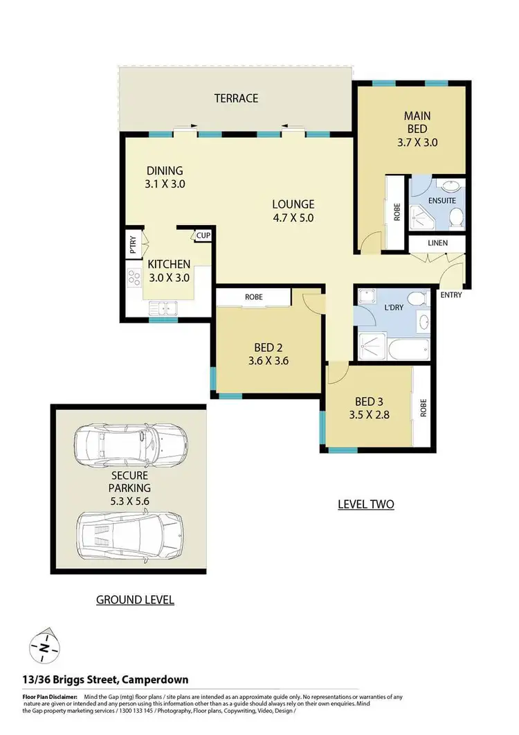 Floorplan of Homely apartment listing, 13/36-46 Briggs Street, Camperdown NSW 2050