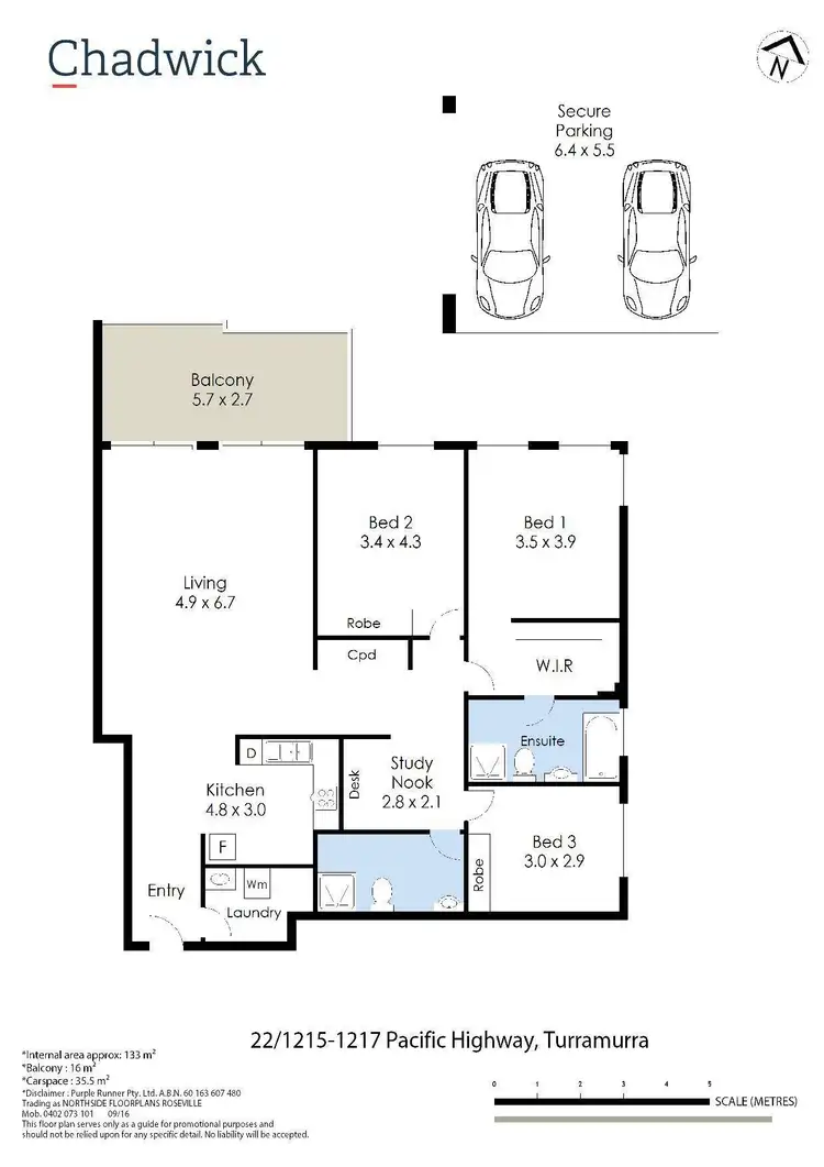 Floorplan of Homely apartment listing, 22/1215 Pacific Highway, Turramurra NSW 2074