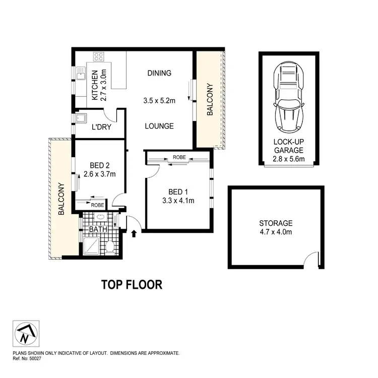 Floorplan of Homely apartment listing, 6/56 Orpington Street, Ashfield NSW 2131