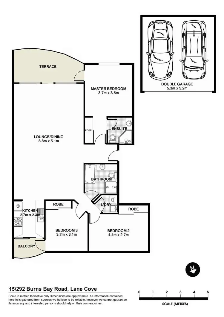 Floorplan of Homely unit listing, Unit 15/292-298 Burns Bay Road, Lane Cove NSW 2066