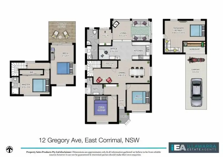 Floorplan of Homely house listing, 12 Gregory Avenue, East Corrimal NSW 2518