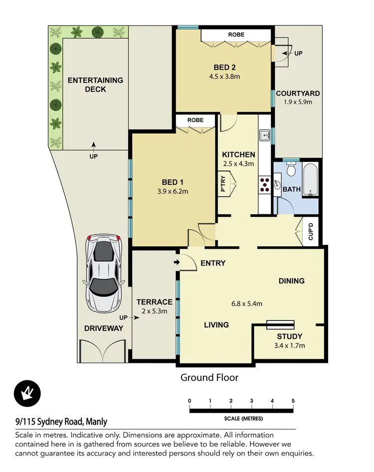 Floorplan of Homely apartment listing, 9/115 Sydney Road, Manly NSW 2095