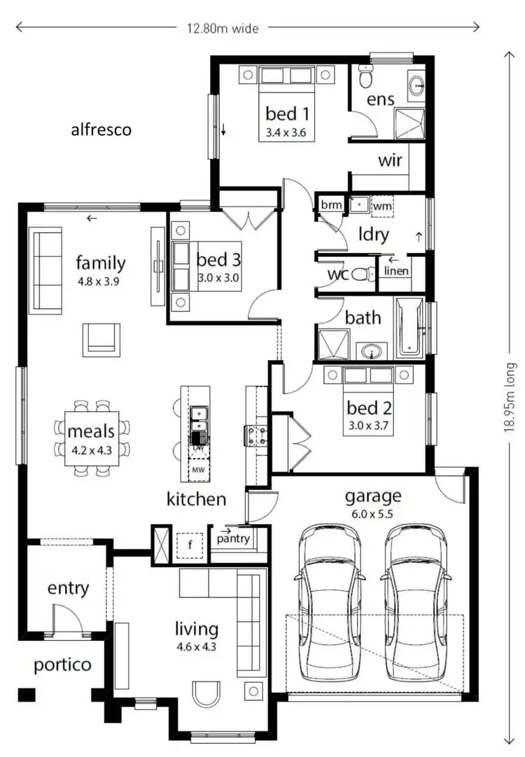 Floorplan of Homely house listing, 20 Eamont Court, Strathfieldsaye VIC 3551